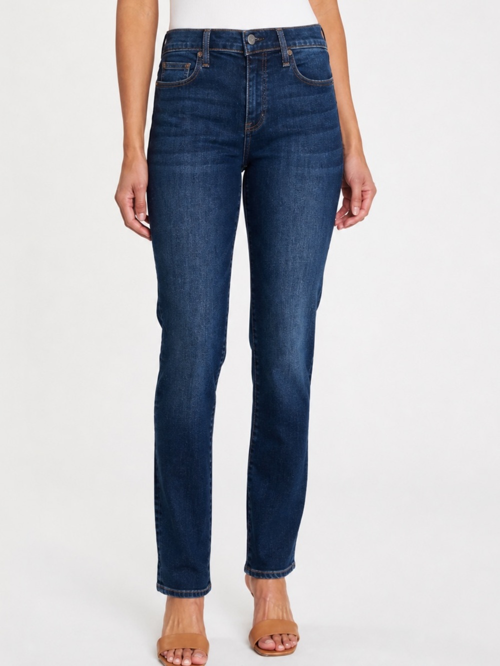 Pistola Monroe High Rise Cigarette Jeans Dark Wash Slim Straight Size 28